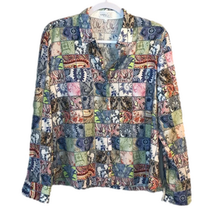 ERFO Elisabeth Rose Button Down Top/Womens/Size 42/12